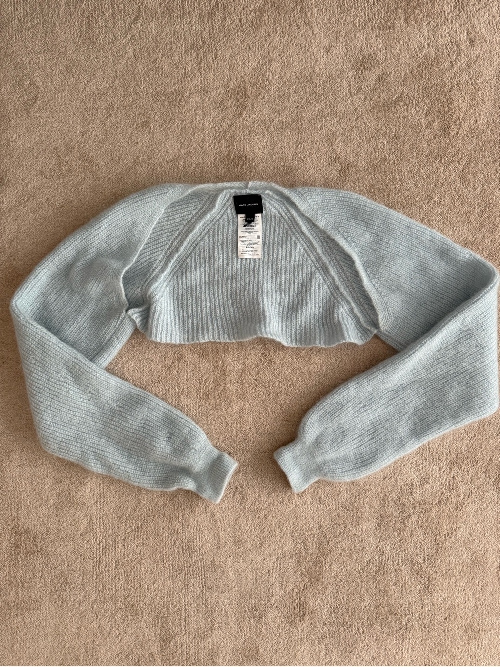 Marc Jacobs Pale Blue Cropped Bolero Sweater